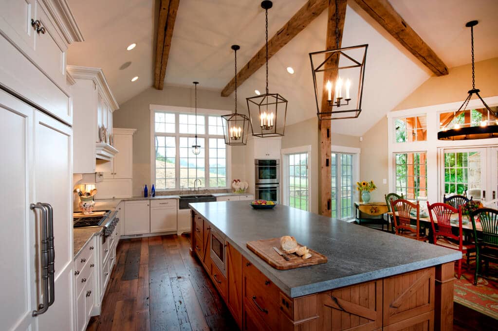 finished kitchen by a residential contractor